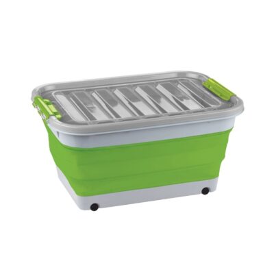 Collapsible Storage Tub with Lid - 45L